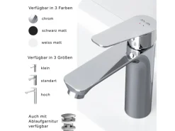 AM.PM Einhebel-Waschbeckenarmatur Hit Chrom