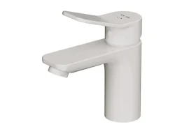 AM.PM Einhebel-Waschtischarmatur X-Joy Wasserhahn Bad aus Messing, Waschbecken Armatur, Mischbatterie FXA02133 Weiß