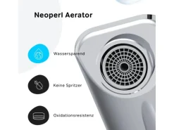 AM.PM Einhebel-Waschtischarmatur X-Joy S Wasserhahn Bad aus Messing, Waschbecken Armatur, Mischbatterie FXB02100 Chrom