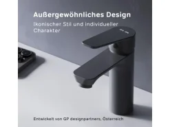 AM.PM Einhebel-Waschtischarmatur Hit Wasserhahn Bad FTA02122 Schwarz