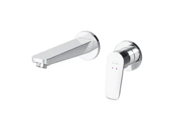 AM.PM Einhebel-Waschtischarmatur Wandmontage X-Joy Wasserhahn Bad, Mischbatterie FXA72600 Chrom