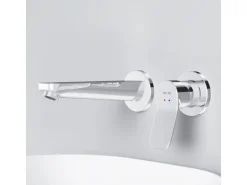 AM.PM Einhebel-Waschtischarmatur Wandmontage X-Joy Wasserhahn Bad, Mischbatterie FXA72600 Chrom