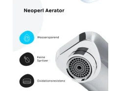 AM.PM Einhebel-Waschtischarmatur Wandmontage X-Joy Wasserhahn Bad, Mischbatterie FXA72600 Chrom