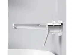 AM.PM Einhebel-Waschtischarmatur Wandmontage X-Joy Wasserhahn Bad, Mischbatterie FXA72600 Chrom