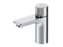 AM.PM TouchReel Waschtischarmatur, Wasserhahn Bad aus Messing, Waschbecken Armatur, Mischbatterie X-Joy FXT02500 Chrom