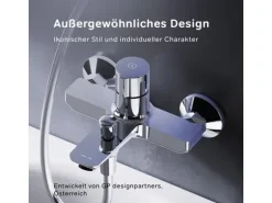 AM.PM Wannenarmatur X-Joy TouchReel Mischbatterie Badewanne FXT10500 Chrom