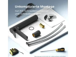 AM.PM Waschtischarmatur mit hohem Auslauf, Waschbecken Armatur, Mischbatterie FXA92022 X-Joy Wasserhahn Bad Schwarz