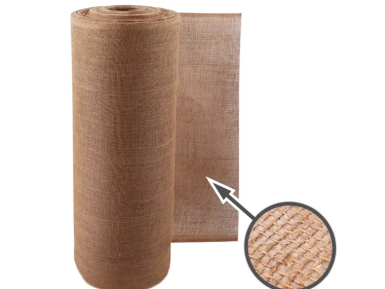 Aquagart 20m x 1m Jutegewebe 215g/m² Jutematte Gartenjute Jute Stoff Sackleinen Juteband