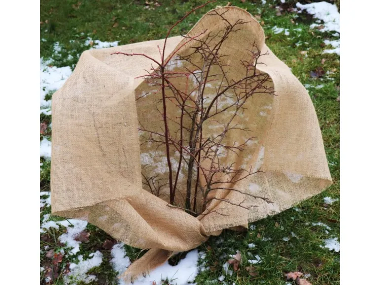 Aquagart 20m x 1m Jutegewebe 215g/m² Jutematte Gartenjute Jute Stoff Sackleinen Juteband