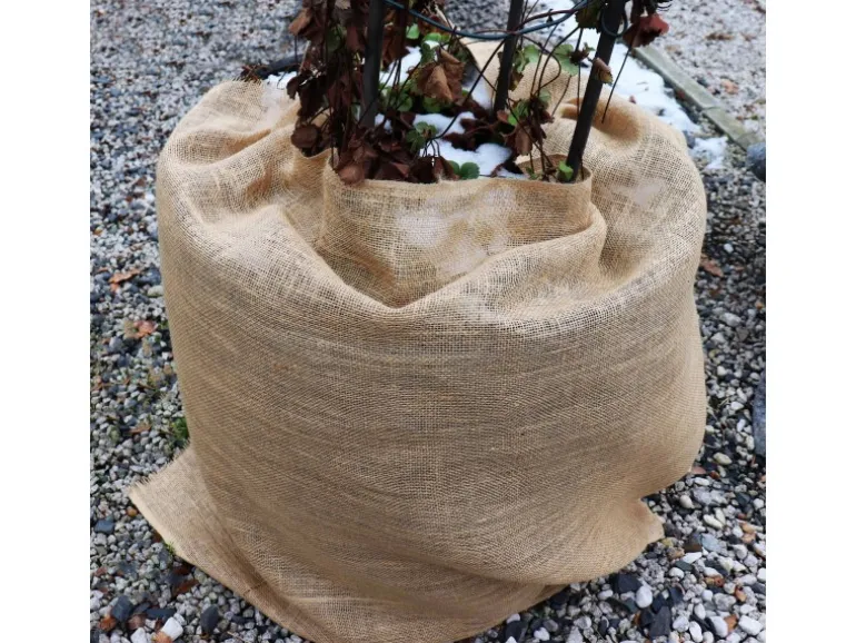 Aquagart 20m x 1m Jutegewebe 215g/m² Jutematte Gartenjute Jute Stoff Sackleinen Juteband