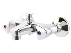 AquaSu Badewannenarmatur Zweigriffmischer Standard Chrom