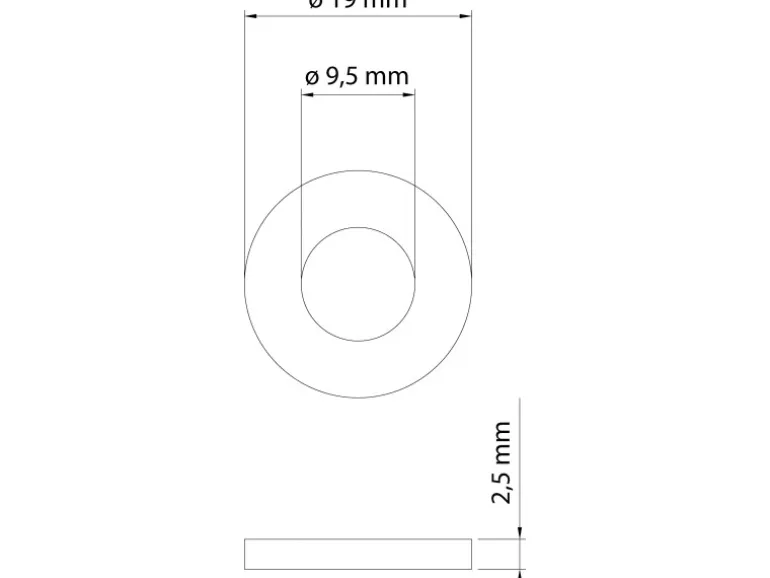 aquaSu Dichtungs-Set für Handbrause 4 Stück Weiß