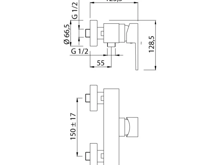 AquaSu Einhebel-Brausearmatur Sanmix Style Chrom