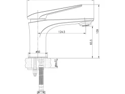 AquaSu Einhebelmischer Waschbeckenarmatur Orva Kupfer