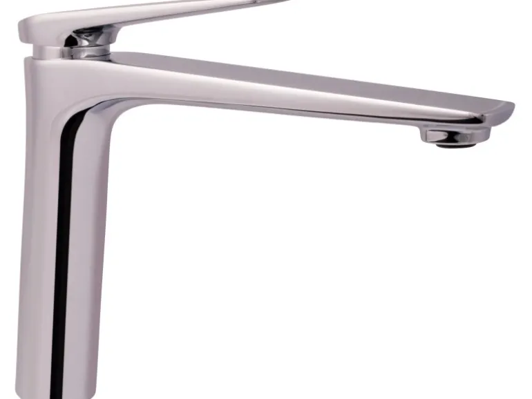 AquaSu Einhebelmischer Waschbeckenarmatur Orva mittelhohe Ausführung Chrom