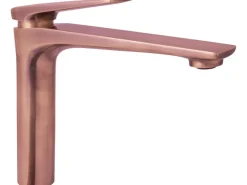 AquaSu Einhebelmischer Waschbeckenarmatur Orva mittelhohe Ausführung Kupfer