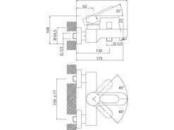 AquaSu Einhebelmischer-Wannenarmatur Sanmix Style Chrom