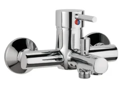 AquaSu Einhebelmischer-Wannenarmatur Lea Chrom