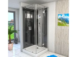 AquaVapore Dampfdusche Duschtempel Sauna Dusche Duschkabine D38-13R2 90x90 cm