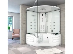 AquaVapore Dampfdusche Whirlpool Dusche Duschkabine K70-WS-EH-EC 150x150cm