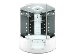 AquaVapore Dampfdusche Whirlpool Dusche Duschkabine K60-SW-EH-EC-SC 140x140cm