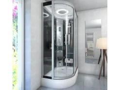 AquaVapore Dusche Duschkabine D60-73T2L-EC Duschtempel Sauna 120x80 cm