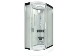 AquaVapore Dusche Duschkabine D60-70M2L Duschtempel Sauna 120x80 cm