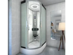 AquaVapore Dusche Duschkabine D60-70M2L Duschtempel Sauna 120x80 cm