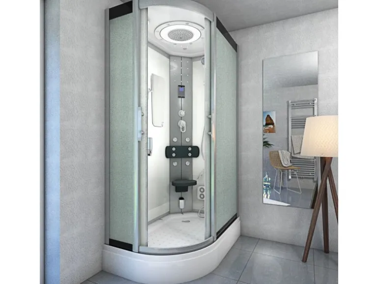 AquaVapore Dusche Duschkabine D60-70M2L Duschtempel Sauna 120x80 cm