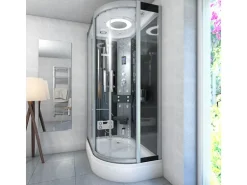 AquaVapore Dusche Duschkabine D60-73T2R-EC Duschtempel Sauna 80x120 cm