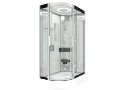AquaVapore Dusche Duschkabine D60-70T2L Duschtempel Sauna 120x80 cm