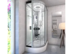 AquaVapore Dusche Duschkabine D60-70T2L Duschtempel Sauna 120x80 cm