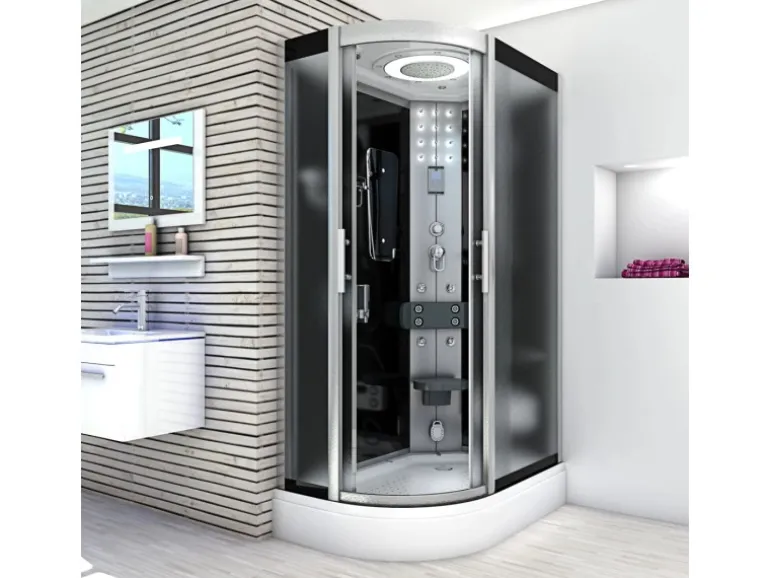 AquaVapore Duschkabine Komplettdusche Fertigdusche Dusche D60-73M0L 120x80 cm