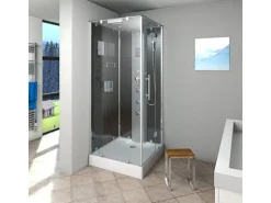 AquaVapore Duschkabine Komplettdusche D38-23R0-EC Fertigdusche Dusche 100x100 cm