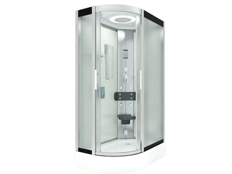 AquaVapore Duschkabine Komplettdusche Fertigdusche Dusche D60-70M0L-EC 120x80 cm