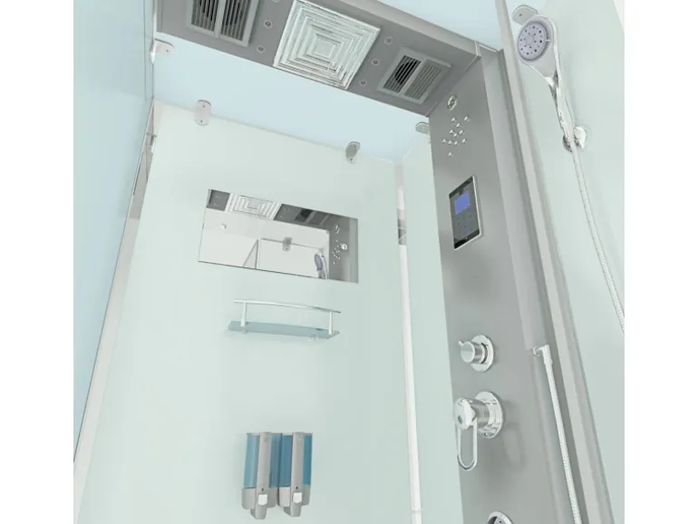 AquaVapore Duschkabine Komplettdusche D38-20R0-EC Fertigdusche Dusche 100x100 cm