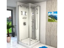 AquaVapore Duschkabine Komplettdusche D38-10R0 Fertigdusche Dusche 90x90 cm