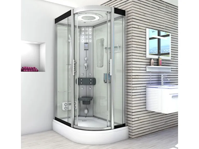 AquaVapore Duschkabine Komplettdusche Fertigdusche Dusche D60-70T0R 80x120 cm