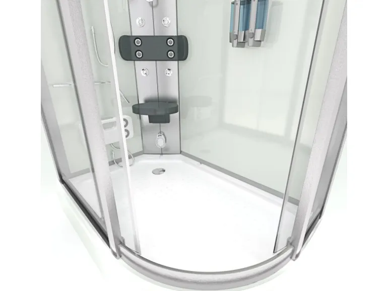 AquaVapore Duschkabine Komplettdusche Fertigdusche Dusche D60-70T0R 80x120 cm