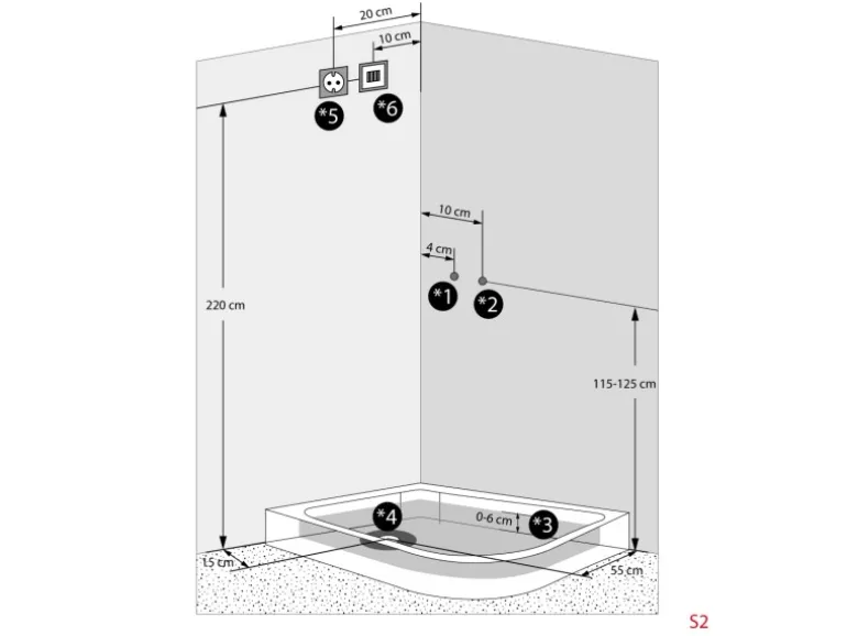AquaVapore Duschkabine Komplettdusche Fertigdusche Dusche D60-70T0R 80x120 cm