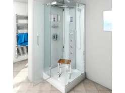 AquaVapore Duschkabine Komplettdusche D38-20L0 Fertigdusche Dusche 100x100 cm