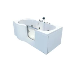 AquaVapore Seniorenwanne mit Tür Whirlpool S12-TH-WP-R Badewanne 85x170cm