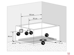 AquaVapore Seniorenwanne mit Tür Whirlpool S12-TH-AIR-L Badewanne 170x85cm