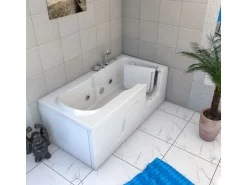 AquaVapore Whirlpool Seniorenwanne mit Tür S17-EH-WP-L 150x75cm