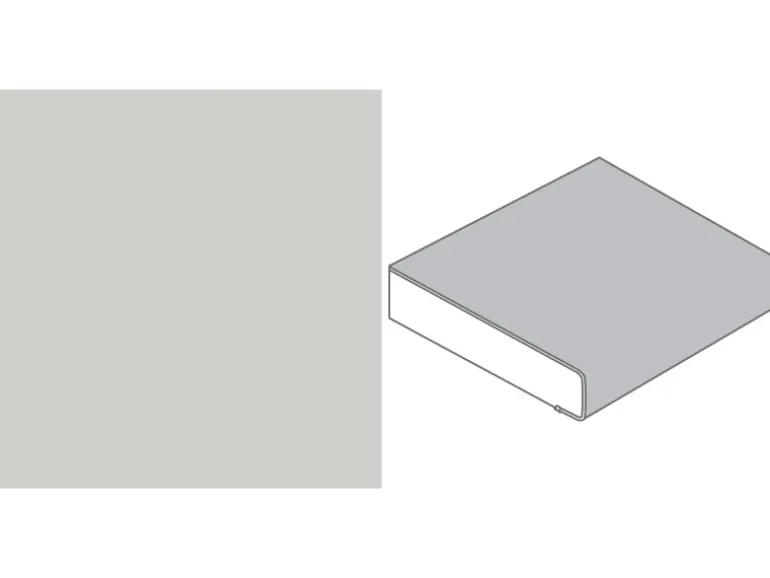 Arbeitsplatte Hellgrau 90 cm x 3,9 cm Meterware