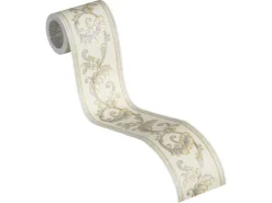 A.S. Création Borte selbstklebend Barock 5 m x 8 cm Gold-Silber