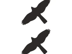 Aufkleber "Kontur Vögel'' 2er-Set 6,5 cm x 7 cm PVC-Folie