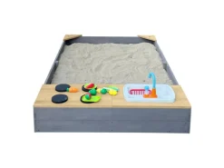 Axi Sandkasten Kelly mit Spielküchenzeile Grau Braun 115 cm x 21,8 cm x 180 cm