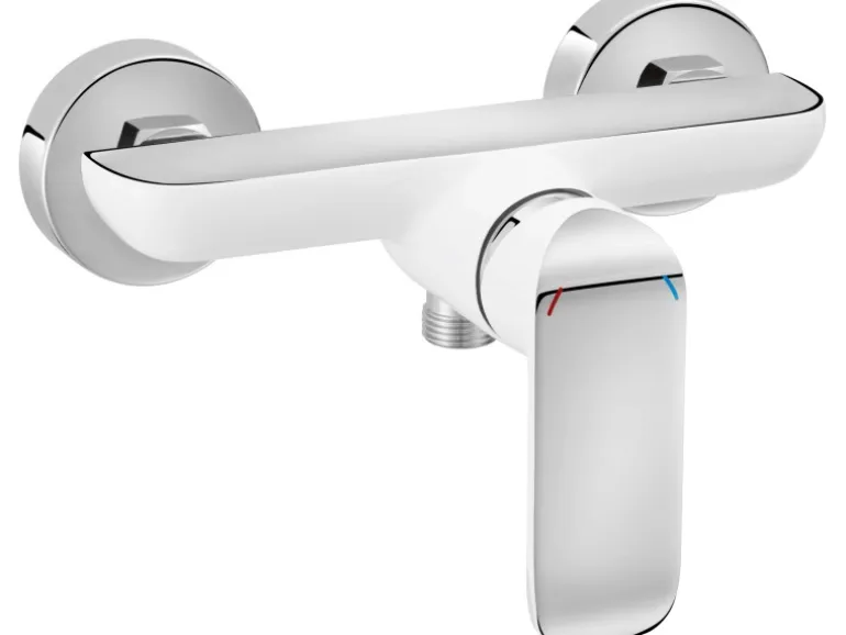 baliv Duscharmatur DU-5070 Weiß-Chrom