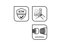 baliv Handbrause HBR-150.300 Verchromt Weiß